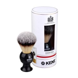 Четка за бръснене с черна дръжка - средна Kent BLK8S Medium Synthetic Shaving Brush