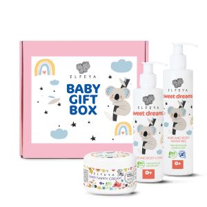 Сет с 3 продукта грижа за бебе - момиче Elfeya Baby Gift Box Sweet Dreams 3pcs 
