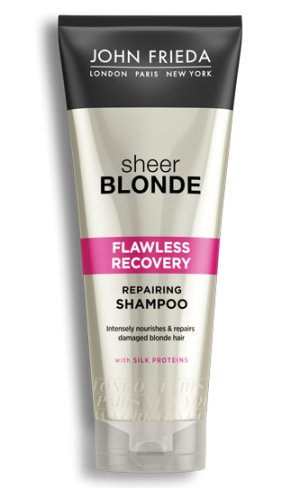 Възстановяващ шампоан за руса коса John Frieda Sheer Blonde Flawless Recovery Repairing Shampoo 250ml
