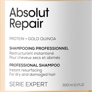 Възстановяващ шампоан за силно изтощена коса Loreal Professionnel Serie Expert Absolut Repair Gold Shampoo 300ml