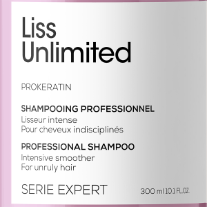 Шампоан за интензивно изглаждане на непокорна коса Loreal Professionnel Serie Expert Liss Unlimited Shampoo 300ml 