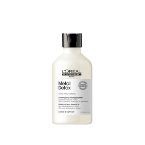 Професионален почистващ крем-шампоан, подходящ за боядисана и изсветлена коса Loreal Professionnel Serie Expert Metal Detox Shampoo 300ml
