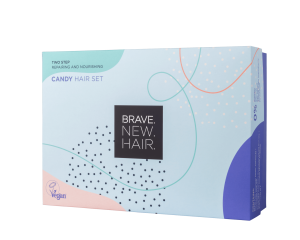 Бонбонена възстановяваща и подхранваща терапия за коса в две стъпки BRAVE NEW HAIR Candy hair set 