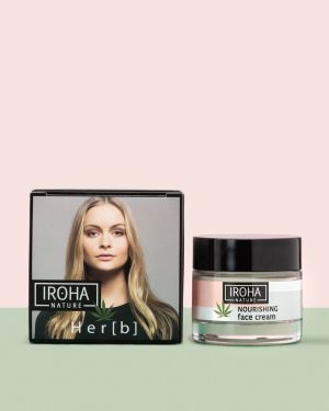 Подхранващ крем за лице с конопено масло Iroha Nourishing Face Cream with Cannabis 