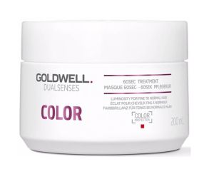 Маска за нормална до фина, боядисана или естествена коса Goldwell Dualsenses Color 60sec Treatment  200ml