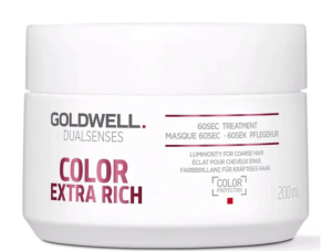 Маска за гъста до груба, боядисана или естествена коса Goldwell Dualsenses Color Extra Rich 60sec Treatment  200ml