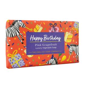 Сапун за повод "Честит Рожден ден" с Розов Грейпфрут The English Soap Company Happy Birthday Pink Grapefruit Luxury Vegetable Soap 190g 