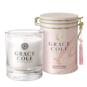 Ароматна свещ с Ванилия и Божур Grace Cole Vanilla Blush & Peony Fragrant Candle 200g 