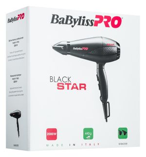 Сешоар BabyLiss Pro Black Star Ionic Hair Dryer 2000W BAB6200E