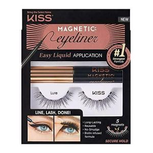 Комплект магнитни мигли и очна линия Kiss Magnetic Eyeliner Kit 