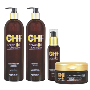 CHI Argan Oil Set Shampoo + Conditioner + Argan Oil + Мask