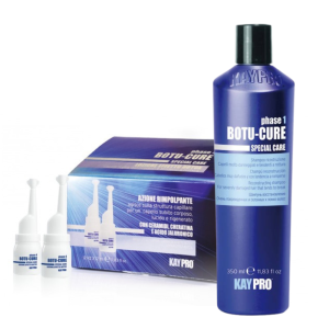 Интензивенo възстановяващ сет за силно увредена коса KAYPRO BOTU-CURE Shampoo + Ampoules Set
