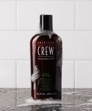 3in1 Шампон, балсам и душ гел за мъже с Чаено дърво American Crew 3in1 Tea Tree Shampoo, Conditioner and Body Wash 450ml