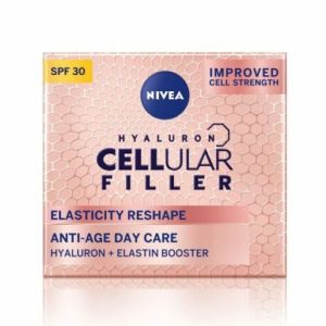 Дневен крем за лице за еластична и плътна кожа Nivea Hyaluron Cellular Filler + Elasticity Reshape Day Cream SPF30 50ml