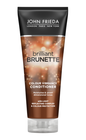 Хидратиращ балсам за защита на цвета на кестенява коса John Frieda Brilliant Brunette Colour Protecting Moisturizing Conditioner 250ml