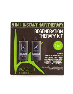 Регенерираща кератинова терапия за силно увредена коса Edelstein Keratin Regeneration Therapy 5 in 1 2x10ml 
