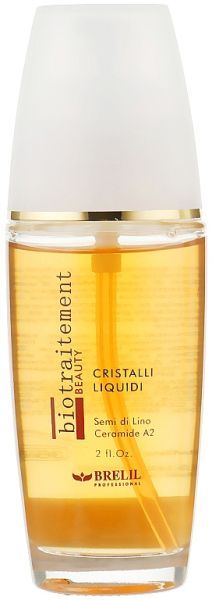 Кристали за блясък с ленено семе и серамиди Brelil Bio Traitement Beauty Hair Gloss Liquid Crystals 60ml