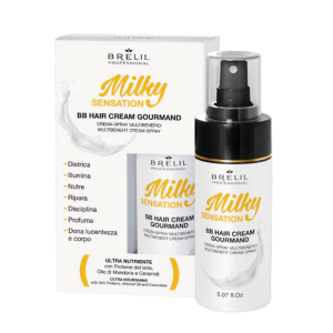Многофункционален ултра подхранващ крем с млечни протеини и серамиди Brelil BB Milky cream in spray 150ml