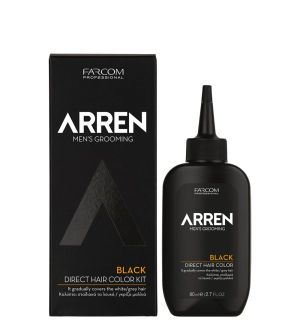 Комплект мъжка черна тонираща боя за коса Arren Men's Grooming Black Direct Hair Color Kit 80ml 
