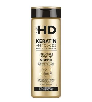 Шампоан за коса за сила и защита срещу накъсване с Кератин Farcom HD Keratin Amino Acids + Omega Complex Structure Defense Shampoo 400ml 
