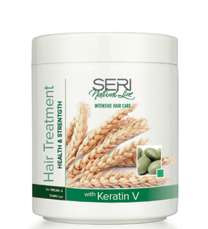 Интензивна маска за тънка и слаба коса с кератин Seri Natural Line Intense Hair Treatment Keratin V 1000ml 