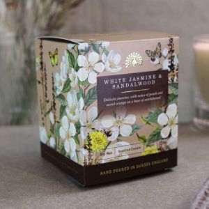 The English Soap Company White Jasmine & Sandalwood Pure Soy Candle 170ml 
