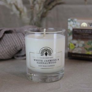 Ароматна свещ с Бял Жасмин и Сандалово дърво The English Soap Company White Jasmine & Sandalwood Pure Soy Candle 170ml 