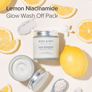 Глинена маска Mary&May Lemon Niacinamide Glow Wash Off Pack 125g