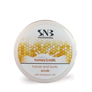 Скраб  за ръце и тяло мед и мляко с хималайска сол SNB Honey & Milk Scrub with Hymalayan Salt 300ml