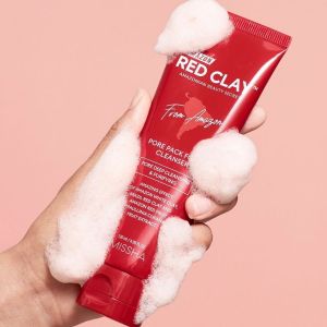 Missha Amazon Red Clay Pore Pack Foam Cleanser 120ml 