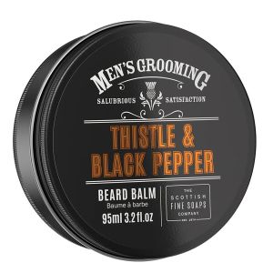 Scottish Fine Soaps Men's Grooming Thistle & Black Pepper Beard Balm 95ml