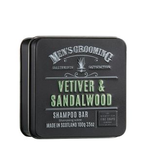 Сапун - шампоан за коса с Ветивер и Сандалово дърво Scottish Fine Soaps Men's Grooming Vetiver & Sandalwood Shampoo Bar Soap 100g 