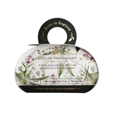 The English Soap Company Lily of the Valley Large Gift Bath Soap 260g 