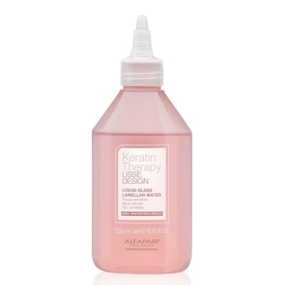 Ламеларна вода за огледален блясък и гладка коса с кератин Alfaparf Keratin Therapy Lisse Design Liquid Glass Lamellar Water 250 ml