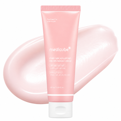 Пептиден крем за лице за суха кожа, фини линии и липса на еластичност MEDICUBE PDRN Pink Peptide Cream 50 ml